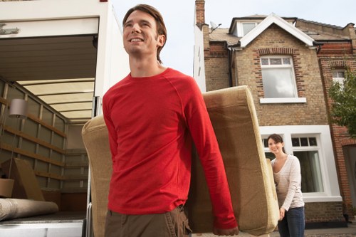 Unpacking services in a new West London home
