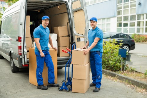 Professional Man and Van team assisting with a move